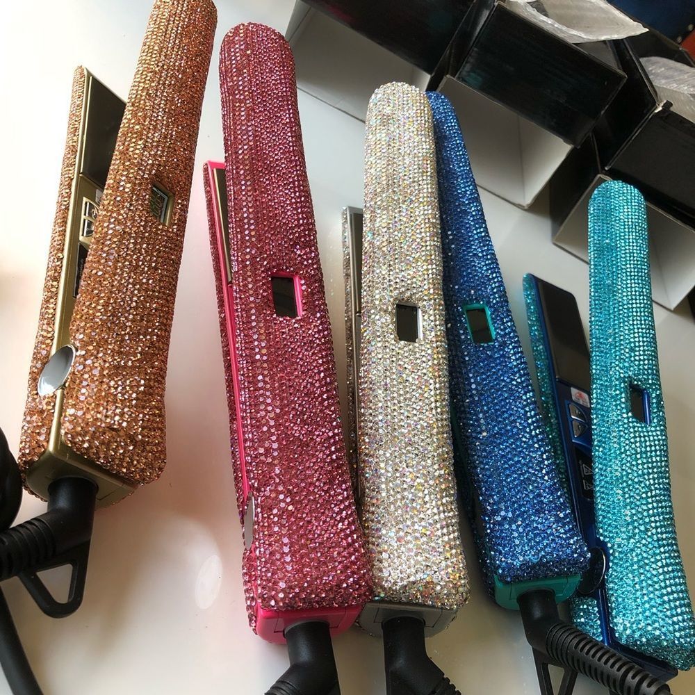 Blinged straightener